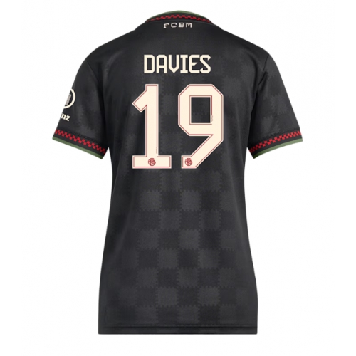 Billige Fotballdrakt Bayern Munich Alphonso Davies #19 Replika Tredjedrakt Dame 2025-26 Kortermet Billige Fotballdrakt Bayern Munich Alphonso Davies #19 Replika Tredjedrakt Dame 2025-26 Kortermet